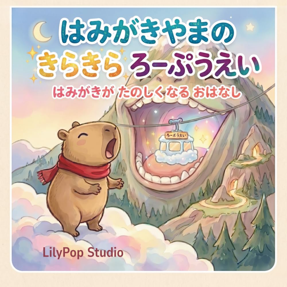はみがきやまのきらきらろーぷうえい: はみがきがたのしくなるおはなし (赤いマフラーのカピバラ君の絵本)