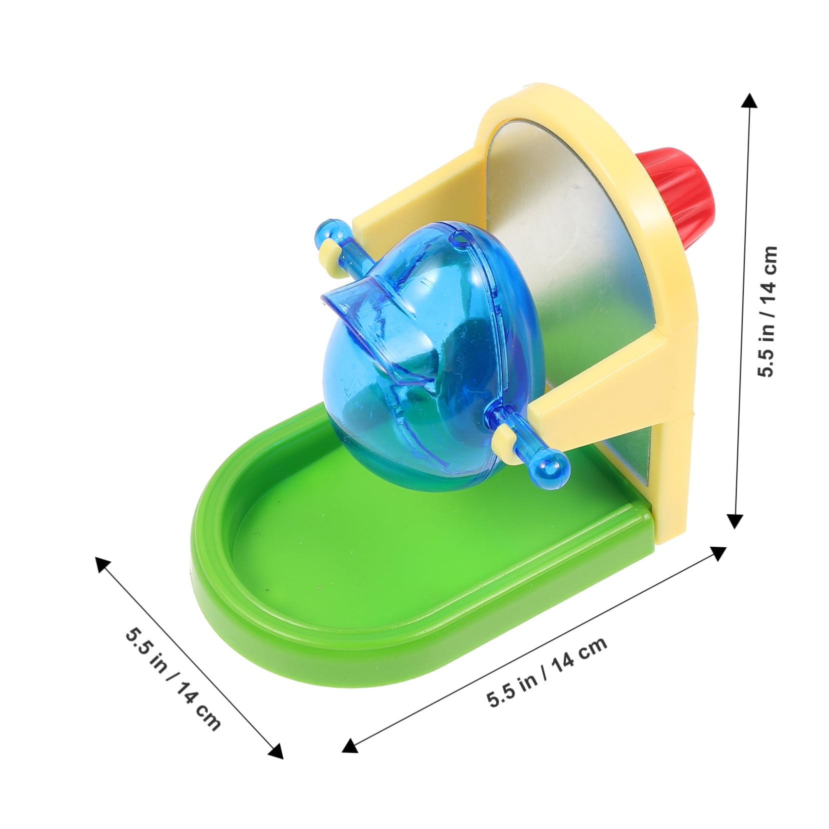 Toyvian Juguete Dispensador de Comida para Entrenamiento y Entretenimiento para Loros y Pájaros Estructura Simple Material de Metal y Plástico Color Aleatorio