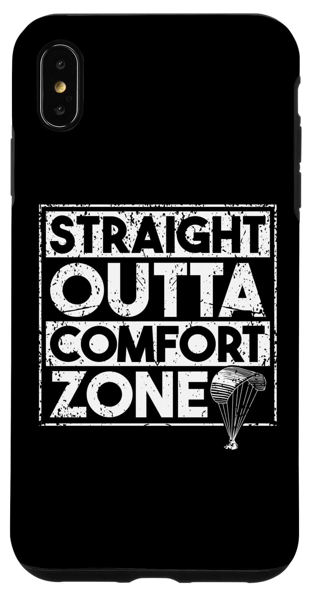 iPhone XS Max Paraglider - Straight Outta Comfort Zone Paragliding Case