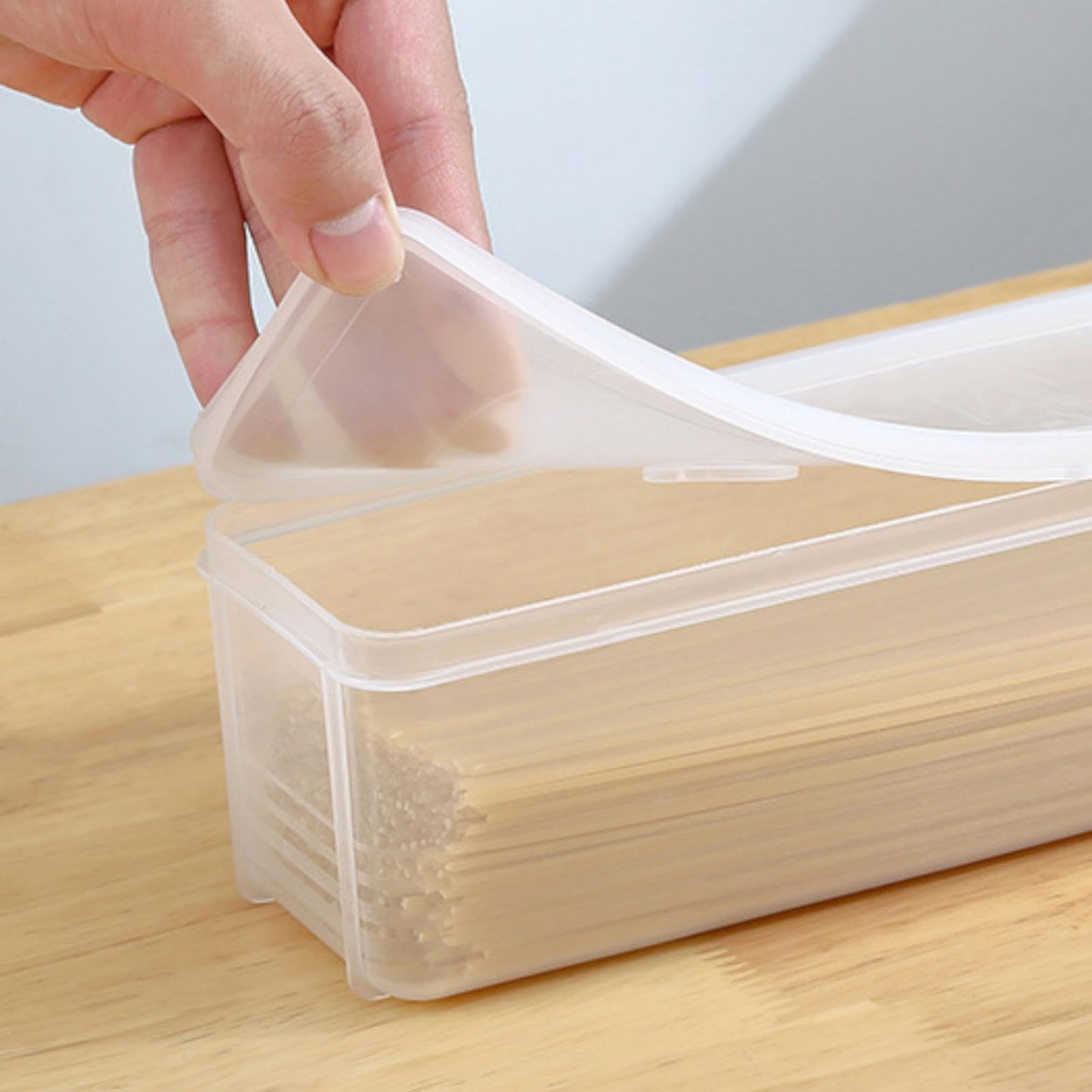 Contenedor Porta Pasta, Tarros Con Tapa, Recipiente Transparente Para Espaguetis, Recipientes De Cocina Para Espaguetis, Alubias, Aperitivos, Harina, Cereales