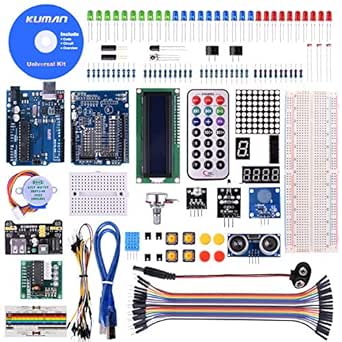 KINCREA RFID Master Starter Kit for Arduino, RC522 Sensor Module LCD Servo DC Motor, Update Projects with Tutorials