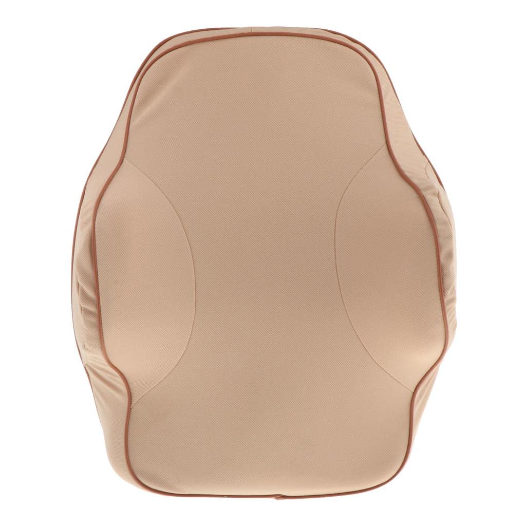 Memory Foam Lumbar Back Support Waist Cushion for Car Home Office Beige