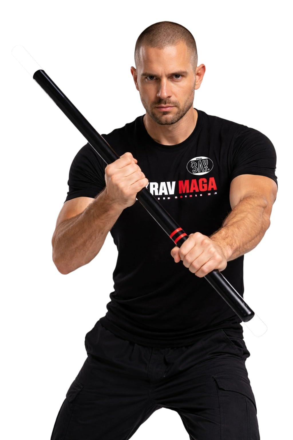 BAY Escrima- Stock 65 cm massiv Holz Eiche schwarz Kampfstock Stick Budo Arnis Kali Stöcke Philippine Filipino Martial Arts, Krav MAGA, Eskrima, Kampfsport