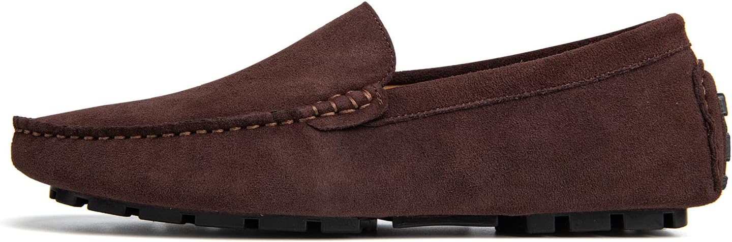 Go Tour Mens Handmade Suede Leather Casual Loafers Shoes - Image 6