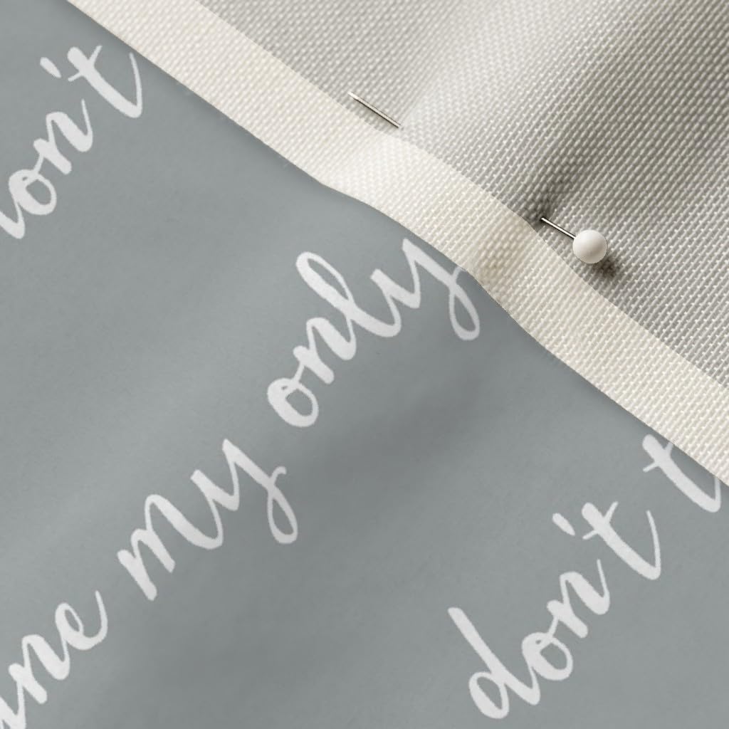 Spoonflower Fabric - You Sunshine Grey Typography Gray Love Printed on Upholstery Velvet Fabric Fat Quarter - Upholstery Home Decor Bottomweight Apparel