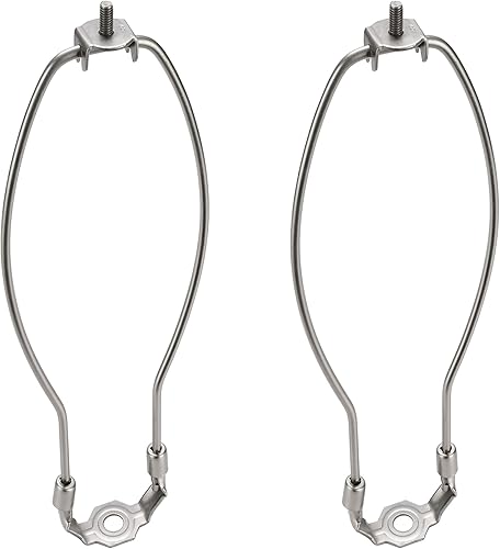 Miniatura 7 de Aspen Creative 20007-12 10" Paquete de 2 arpa de lámpara resistente con silla de montar, latón pulido