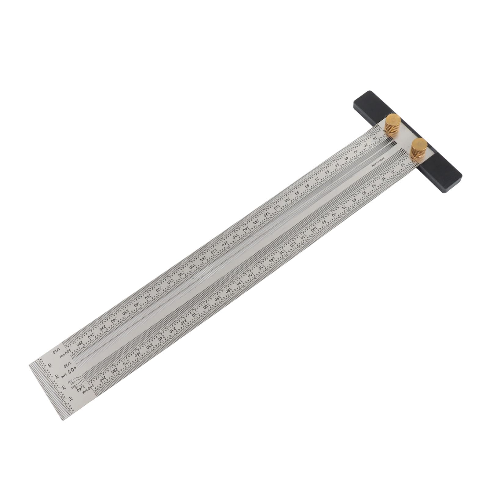 TOPINCN Règle de Ligne en Acier Inoxydable, échelle de Type T Durable, Règle de Traçage Précise pour Fournitures Industrielles 300mm pour les Amateurs de Bricolage