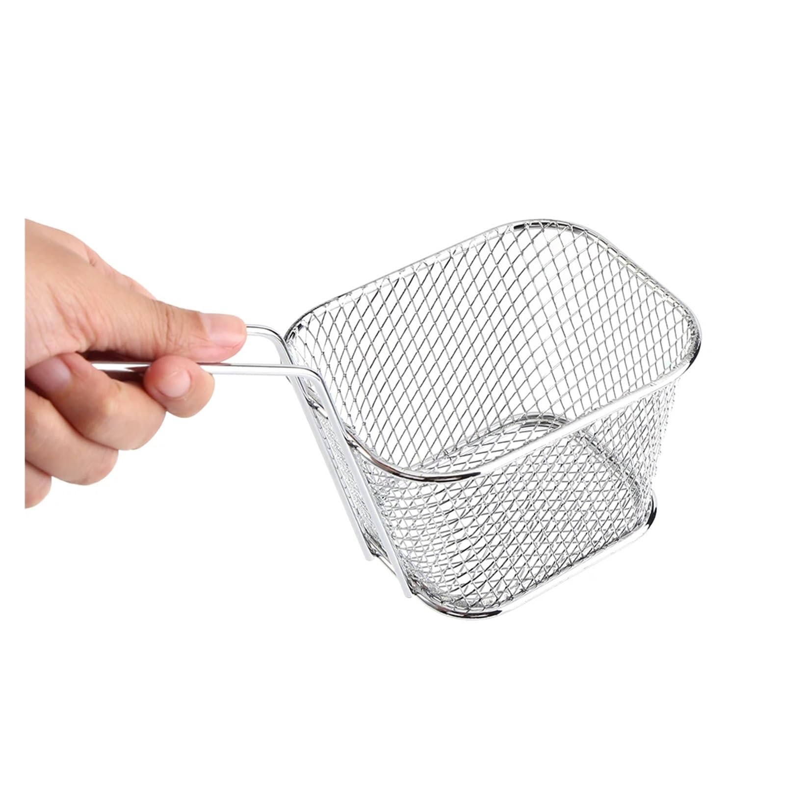 colador acero inoxidable 8 cestas for servir papas fritas, mini colador de acero inoxidable for presentación alimentos