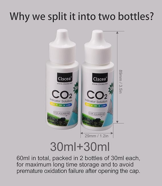 CO2 Indicator Solution Drop Checker Solution for Aquarium 60ml