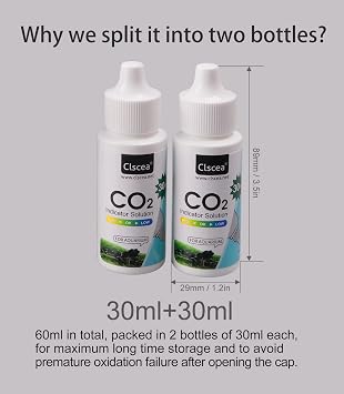CO2 Indicator Solution Drop Checker Solution for Aquarium 60ml