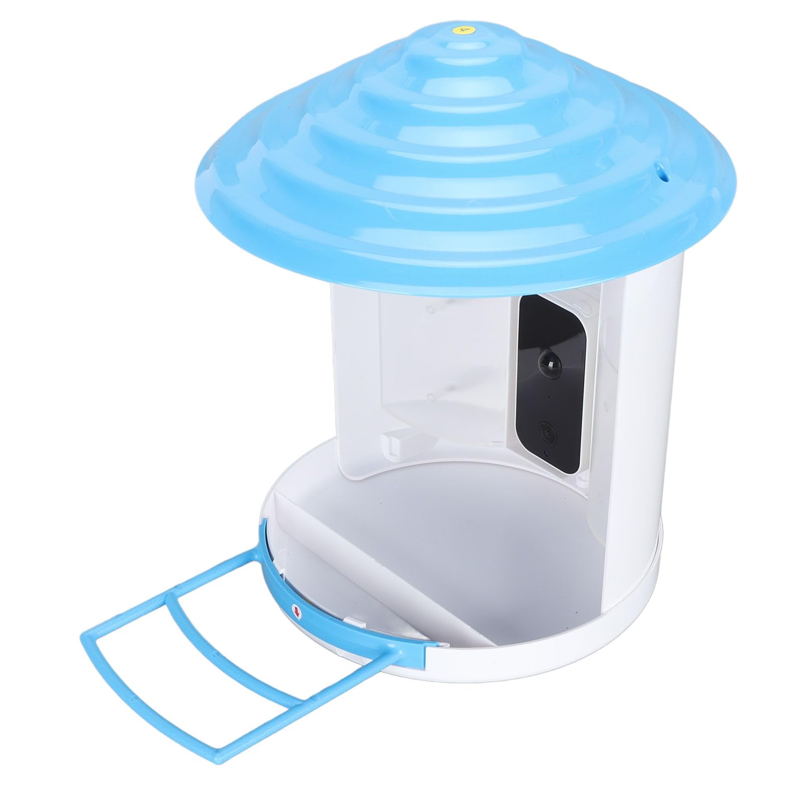 Vogelhaus mit Kamera, Wilde Vogelfutterspender Bird Feeder mit KI Erkennung, 4G LTE Fernbedienung, 1080p Nachtsicht, Bewegungserkennung, Solarbetriebener Wasserdicht (A)