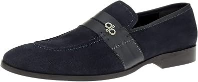 DTI BB Signature Rino Lux Mens Suede Leather Handmade Slip-On Dress Loafer Shoes