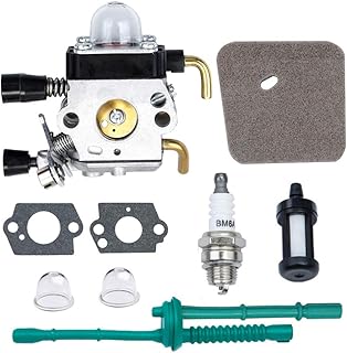 Anxingo FS45 Carburetor for Stihl FS38 FS46 FS55 KM55 HL45 FS45L FS45C FS46C FS55C FS55R FS55RC C1Q-S97 Carb Kit String Trimmer Weed Eater