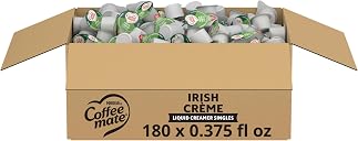 Nestle Coffee mate Coffee Creamer, Irish Creme, Concentrated Liquid Creamer Singles, Non Dairy, No Refrigeration, 0.375 fl oz Tubs (Pack of 180)