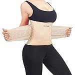 TESETON Back Wrap for Men & Women, Brace Belt Plus Size,Breathable Lumbar Support for Scoliosis, Waist Relax Lower Back Pain, Sciatica Pain Relief with 8 reinforced Bones 02 Beige-XL