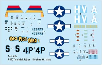 Hobby Boss Easy Assembly P-47D Thunderbolt Fighter Airplane Model Building Kit