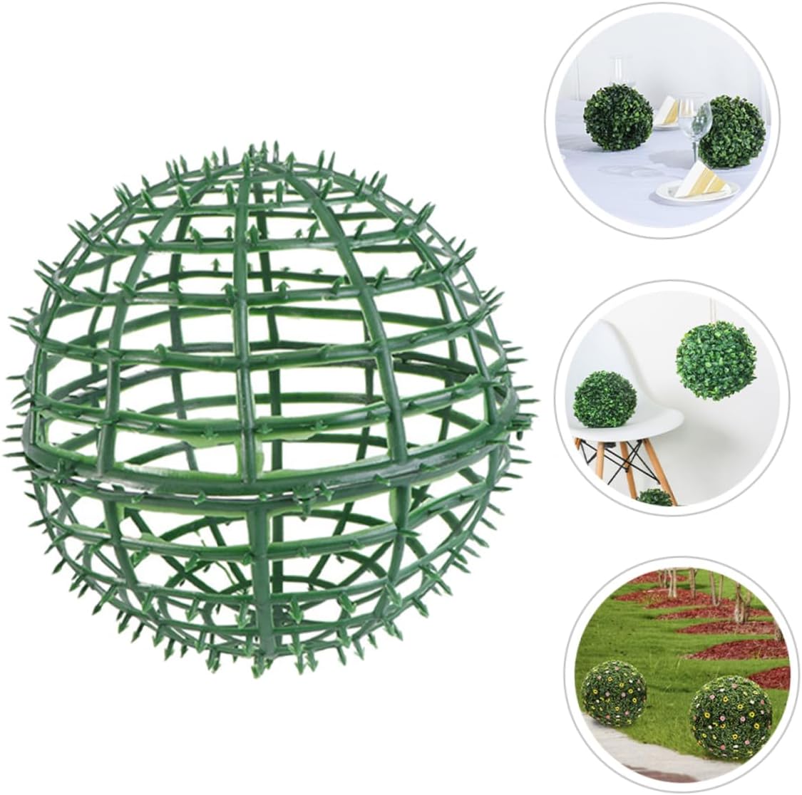 Topiary Support Cage Plastic Flower Arrangement Holder for Weddings and Home Decor Grass Rack Easy Installation Decorative Frame for Floral Displays