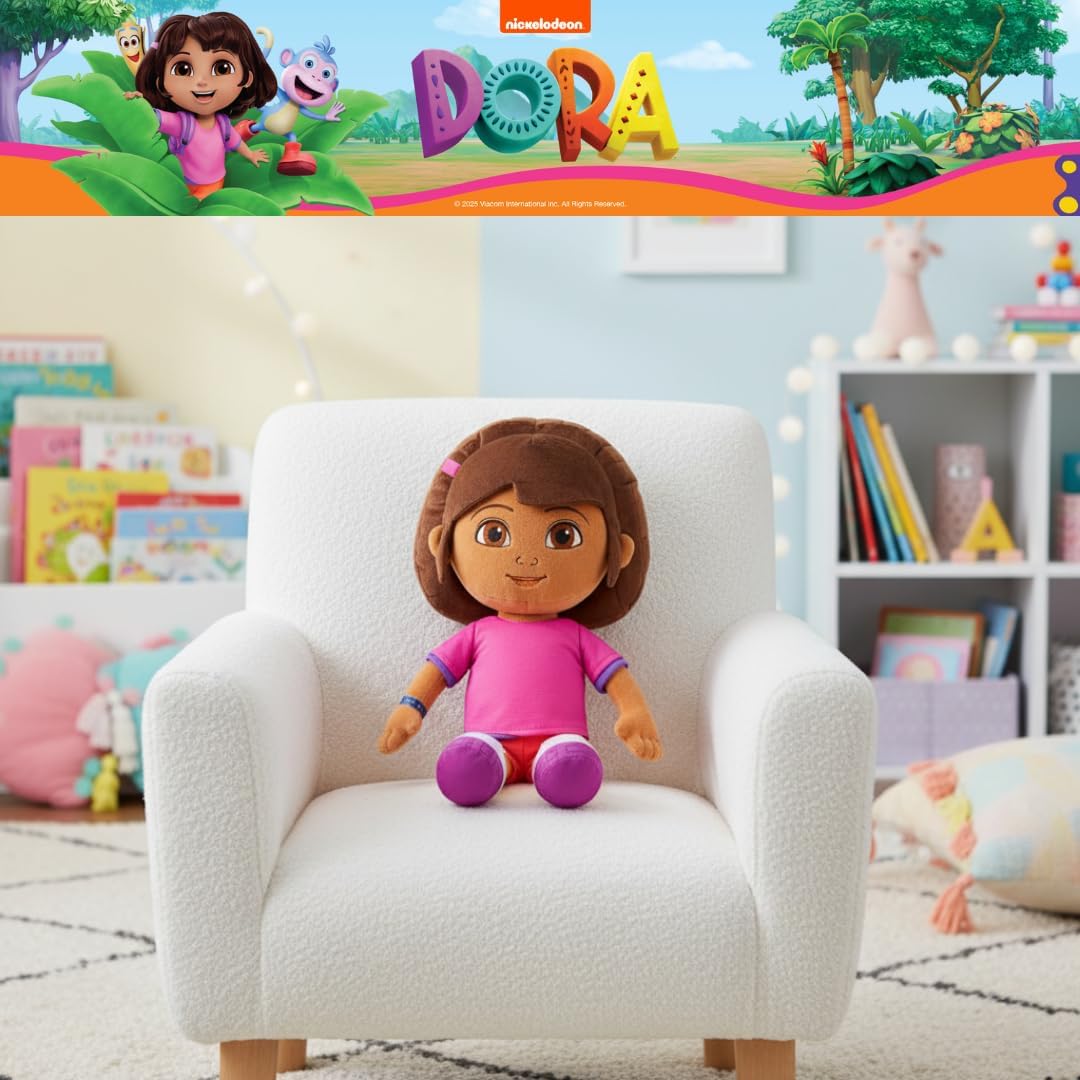 Franco Dora The Explorer Dora Cuddle Pillow Buddy, Kids Bedding Super Soft Plush, (Officially Licensed Product)