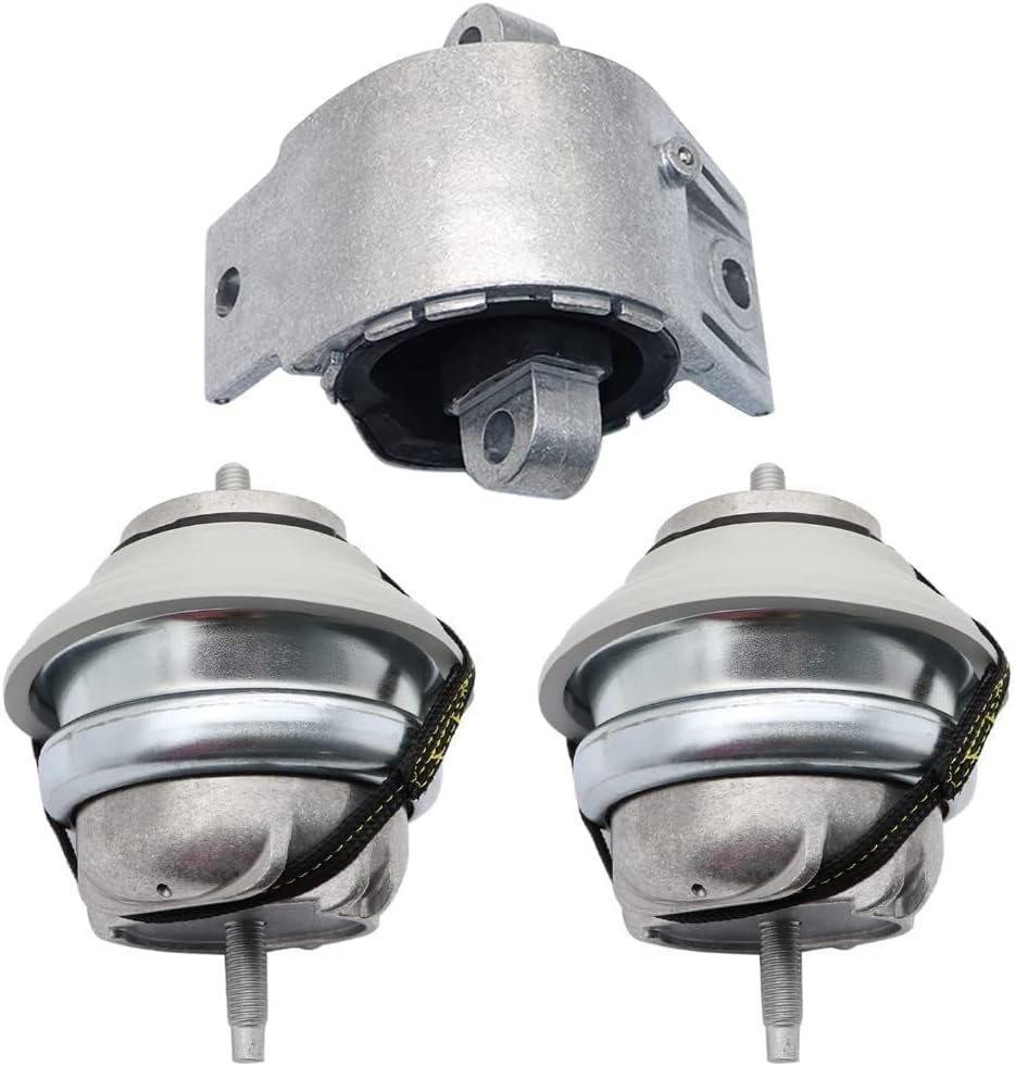 GXARTS 3 pcs Left and Right Engine Motor Mounts Transmission Mount Trans Mount C2P17845 C2D2745 C2D16622 C2D38505 Compatible with Jaguar XF X250 3.0L 2009-2015 Fit for Jaguar XJ 5.0L 2010-2013