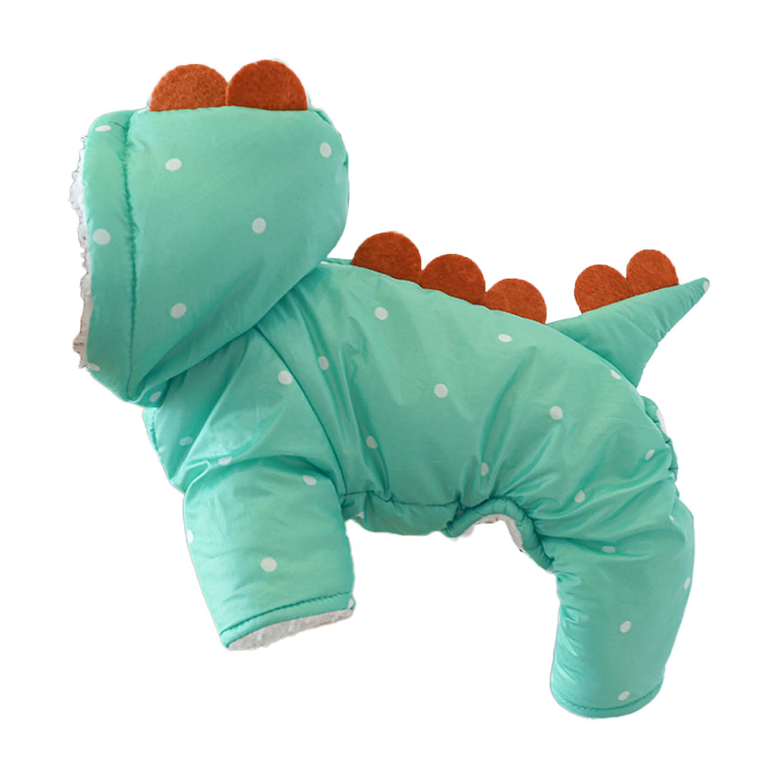 Casaco de cachorro com capuz macacão para cachorro casaco de dinossauro fantasia de