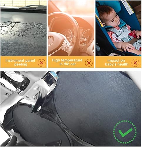 Miniatura 3 de Parasol para parabrisas de automóvil con bolsa de almacenamiento, visera solar para rayos UV y protección contra el calor solar, protección solar