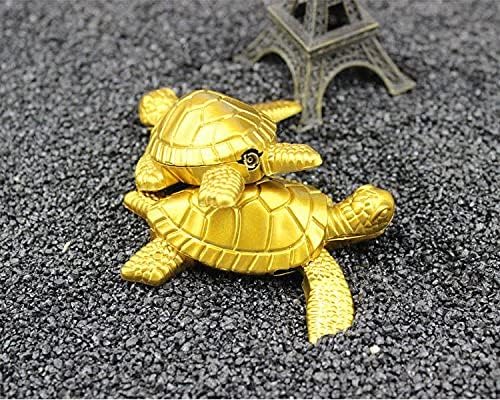 Miniatura 6 de (Sin butano) Creativo Divertido Encendedor Butano Encendedor Metal Tortuga Dorada