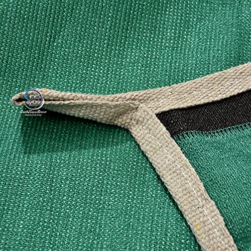 Image of LushHavenDecor 10 X 5 Garden Net 90% Sun Blockage Green| Sun mesh Shade net Ultra Violet Resistant net with Attached Chords (Green) 10x5 Ft