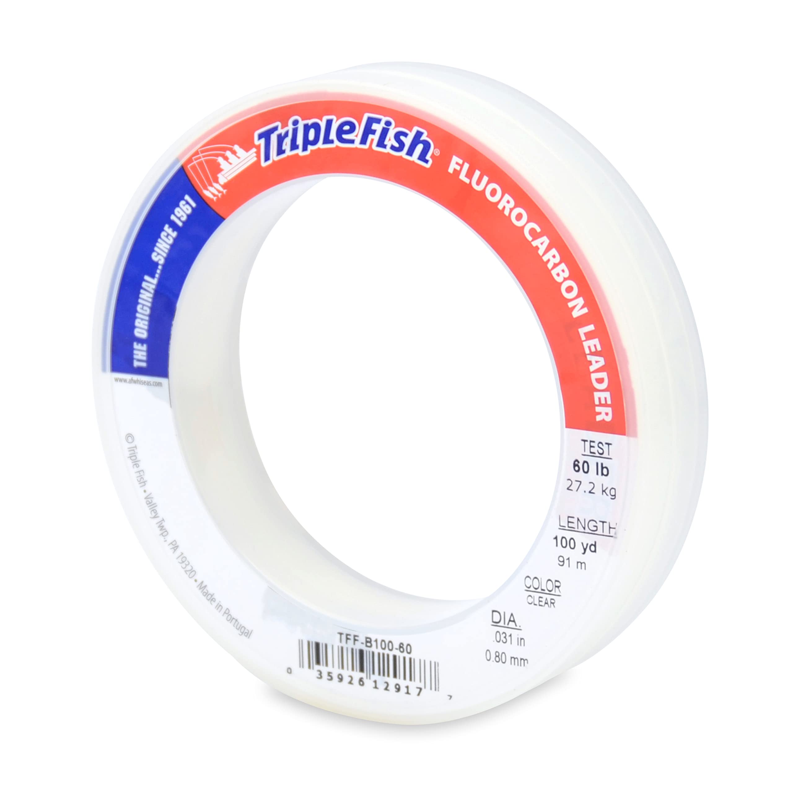 Triple Pescado 60 LB Prueba de fluorocarbono líder sedal de Pesca