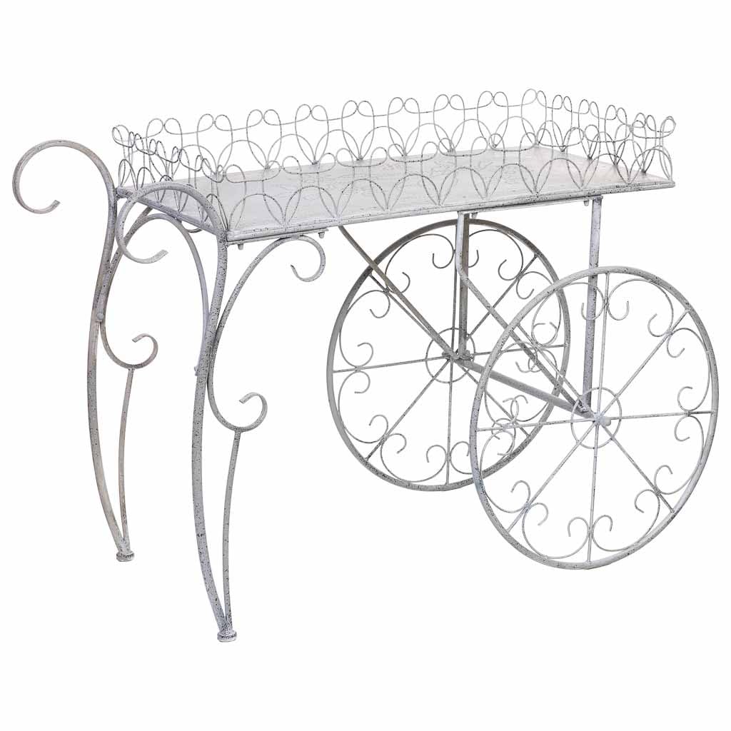 WANDERLUST DECO Carro expositor de metal 114.94x55.25x78.11h cm