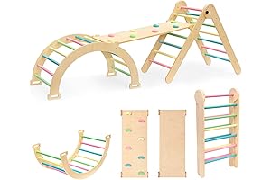 4-in-1 Pikler Triangle Climbing Toy: A Developmental Haven for Toddlers