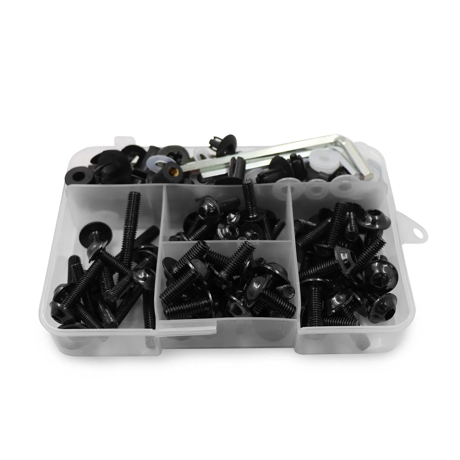 Trfbd Black Fairing Body Screws For Cb650r Cb500r Cbr600rr Cbr900rr Cbr929rr Cbr1000rr Cbr 600Rr 900Rr 929Rr 1000Rr 600 F2 F3 F4i Cnc Alloy(Black)