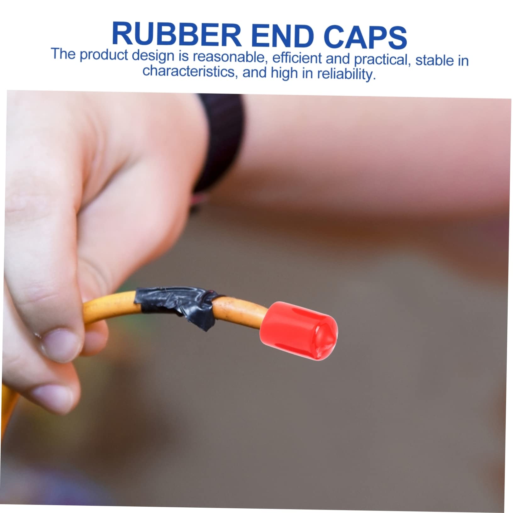 OKUMEYR 100pcs Round End Caps Fine Workmanship Screw Covers Excellent Texture Waterproof and for Tubing Tips