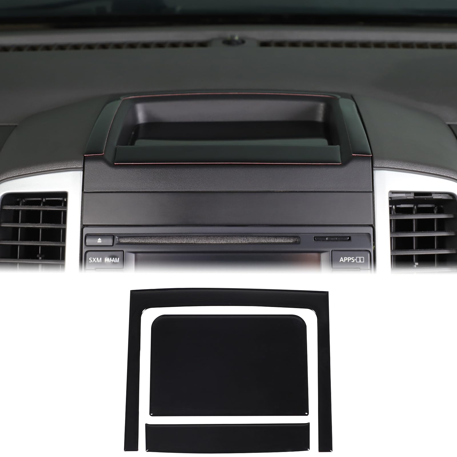 Aunginsy Dashboard Organizer Tray Pad Slot Trim Compatible with Nissan Frontier 2009-2017 Pickup Center Console Dash Instrument Storage Box Groove