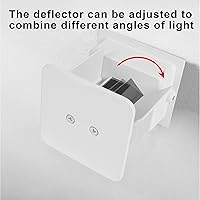 Vista 32 de Paquete de 4 luces de pared para exteriores, apliques de pared LED para exteriores/interiores, IP65, impermeables, cuadradas, de aluminio, lámparas