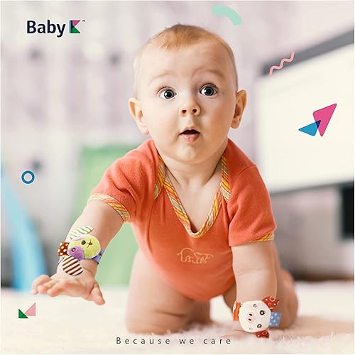 Miniatura 7 de BABY K Calcetines de sonajero para bebés para niñas y niños (conjunto zoológico)  Juguetes para bebés de 6 a 12 meses  Sonajeros de muñeca y