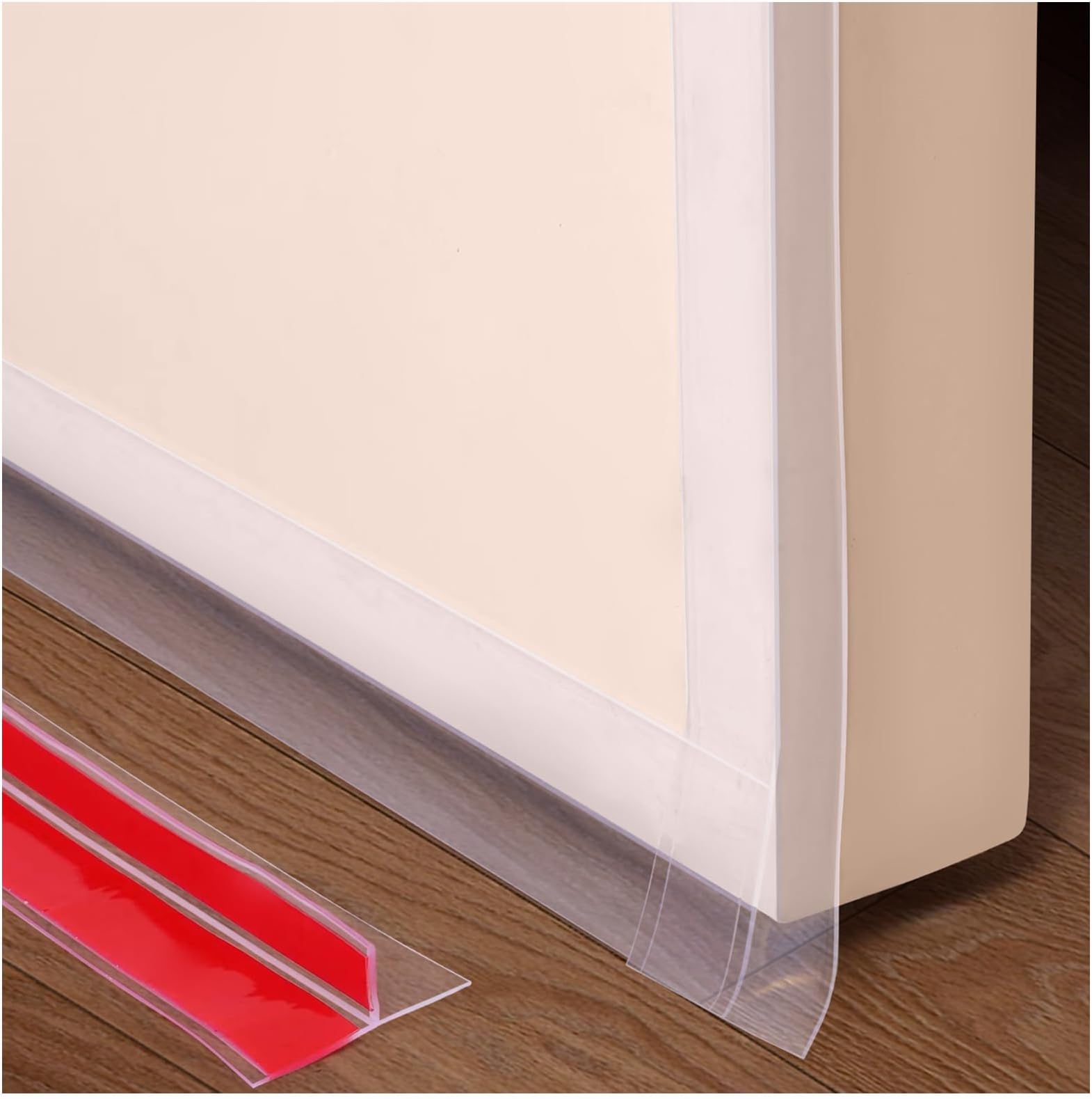 Benory ÃƒÂ€2024 New UpgradeãÂ€Â‘ T-Shaped Clear Silicone Seal Strip For Door & Windows Gaps,Weather Stripping Strip19.7Ft Draft Stopper Side Of