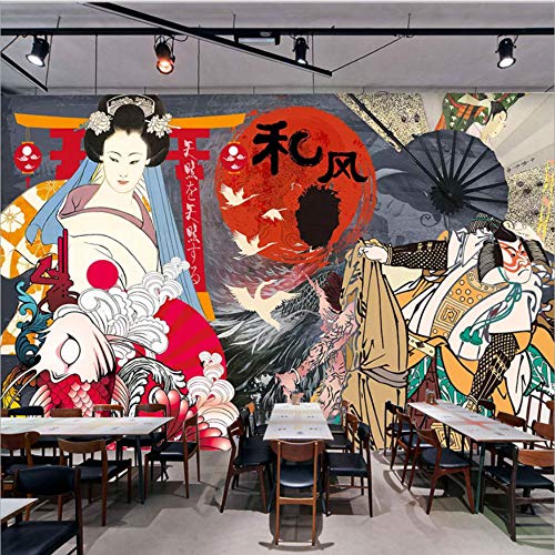 Ukiyo-Style Restaurant Mur Couvrant pour métamorphoser un mur vide sans travaux