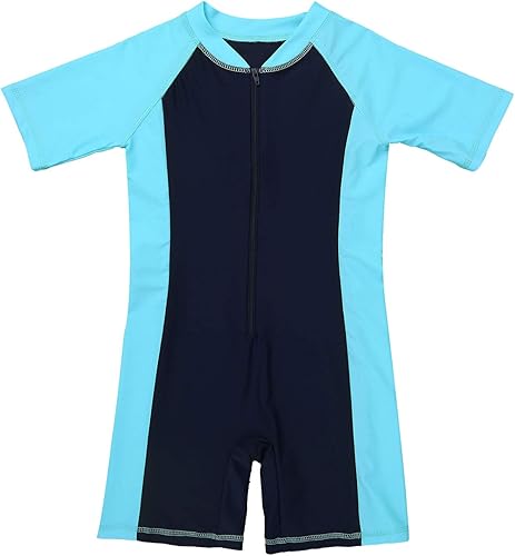 Miniatura 3 de Traje de baño de una pieza para niños y niñas, traje de baño deportivo acuático, protección solar UPF 50+