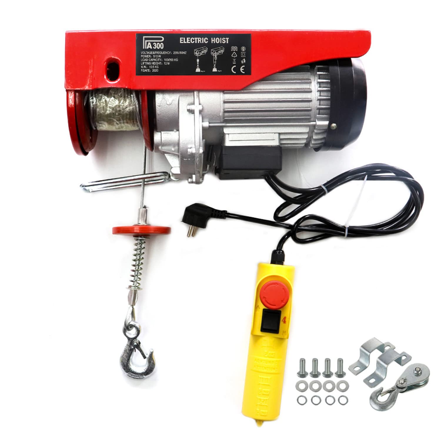 Buy NP 660lbs Mini Electric Hoist Crane, 300KG Electric Hoist Winch
