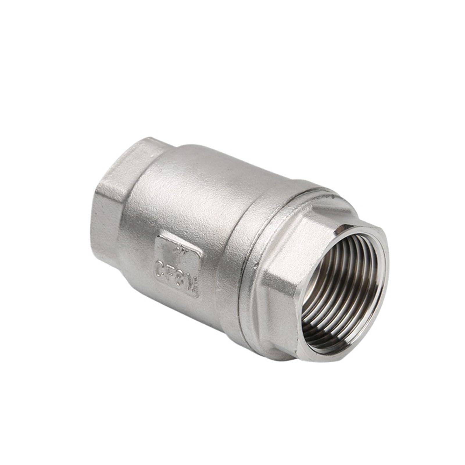 Uyzndkvsi Dn50 Stainless Steel 201 304 316 In-Line Spring Vertical Check Valve 2 Inch(Ss316_metal Seal)