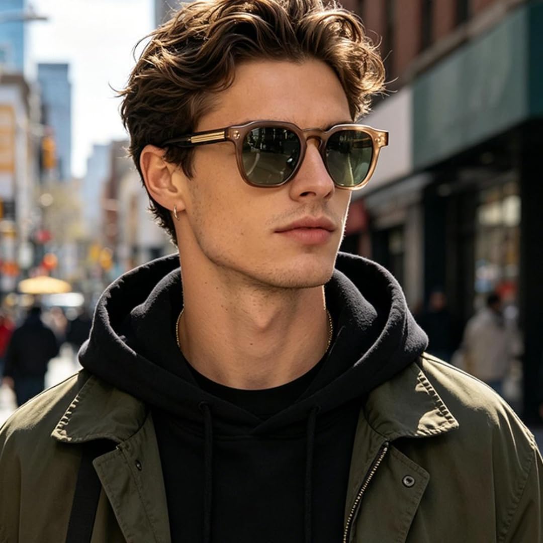 Gafas de sol vintage estilo urbano con montura para exteriores