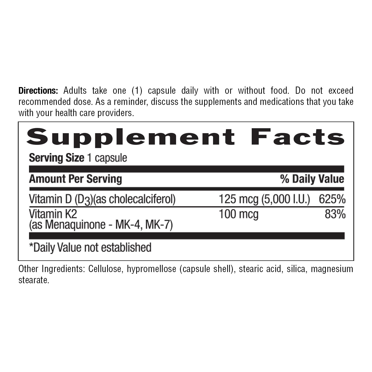 Country Life Vegan D3 + K2, MK-4 and MK-7, 60 Capsules — Amazon image 7