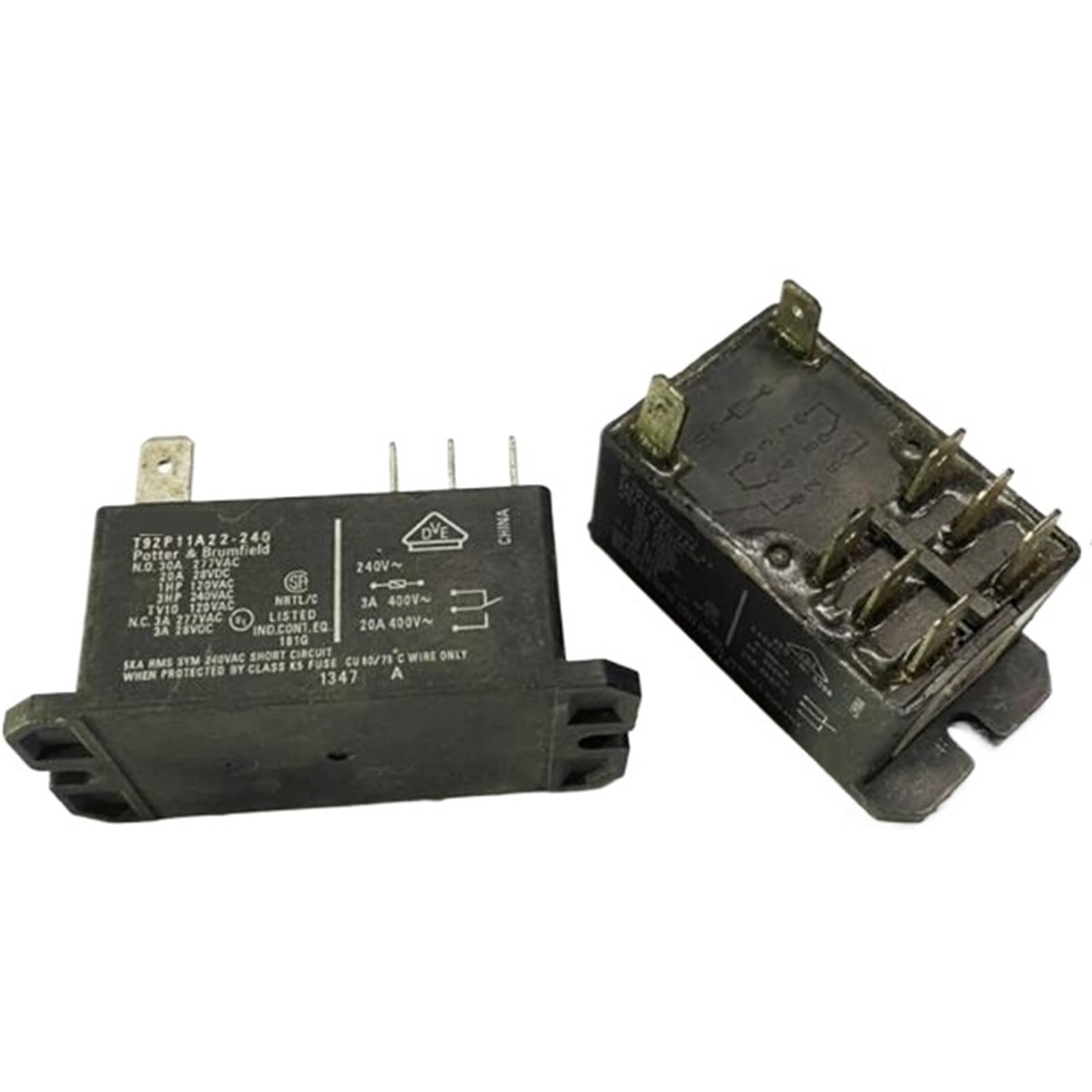 Relais T92P11A22-240 30A évite les surchauffes en 240VAC sur carte 8 PIN