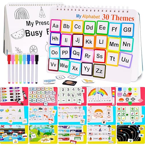 HAN-MM Busy Book for Kids, Montessori Preschool...