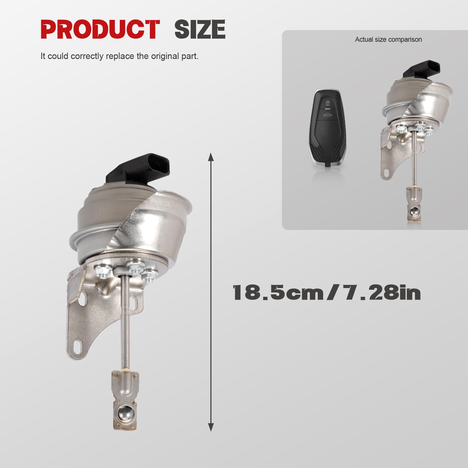 KASturbo - Actuador de turbocompresor para Passat CC Golf VI Caddy, Seat Alhambra Altea Leon, A3 Q3 TT 2.0 TDI Turbocompresor Actuador de repuesto 03L253010F