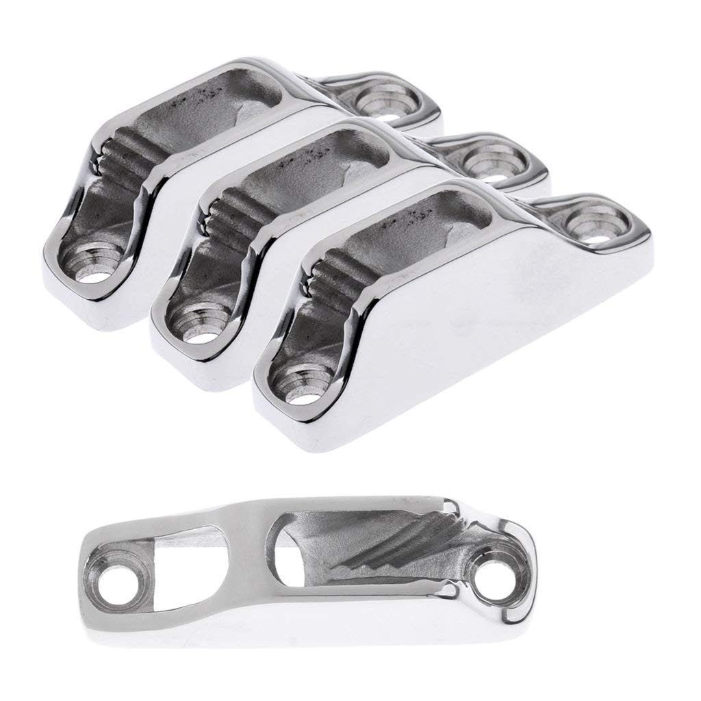 4 tacchetti per barche a vela in acciaio INOX per tacchetti da 3 a 6 mm