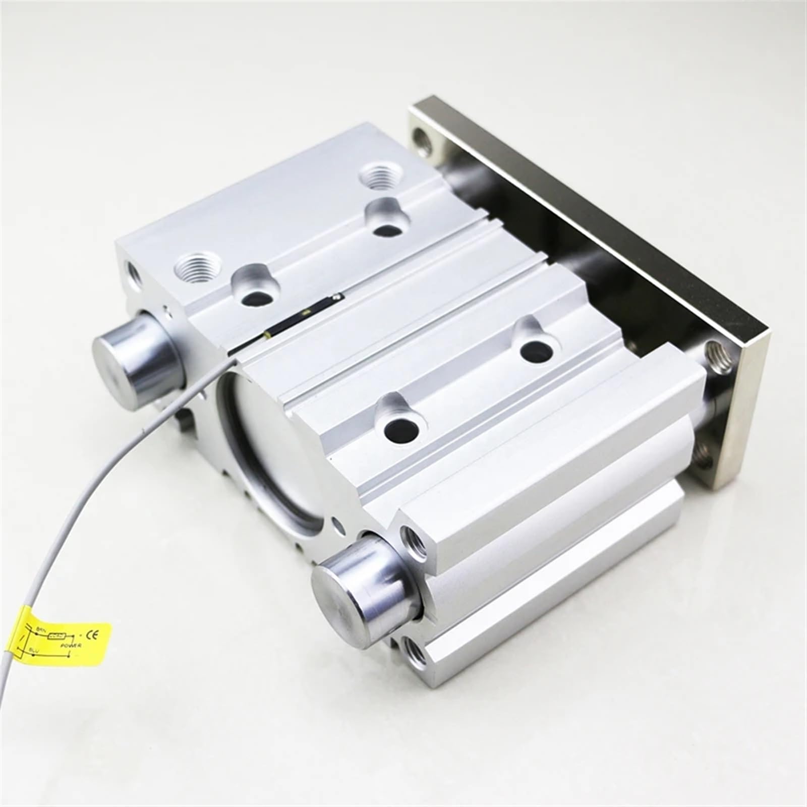 Cilindro neumático de 3 posiciones MGPM, guía compacta, guía neumática de tres ejes, MGPM16x30 con imán, 1 unidad(MGPM16-,125)