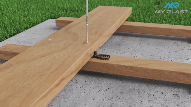 Set di 4 distanziatori per assi di decking, spessori 0,16, 0,32, 0,48 e