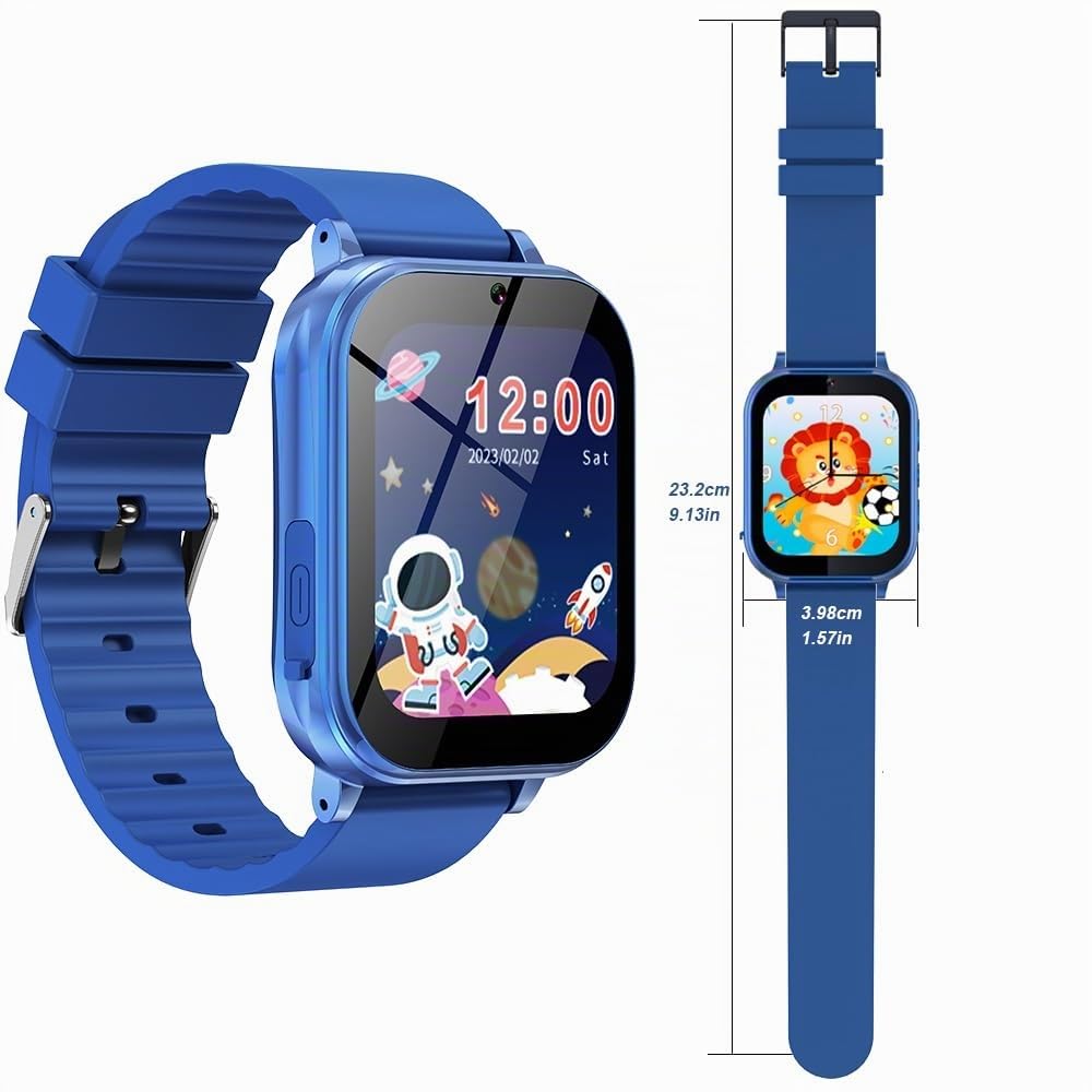 ABUBU SmartWatch para Niños y Niñas, Reloj Inteligente, Fasion, 3 a12 Años, 31 Juegos, Cámara, Grabadora, Calculadora, Despertador y HD Pantalla Táctil, Regalos para Niños y Niñas, Kids A18 (Rosa)