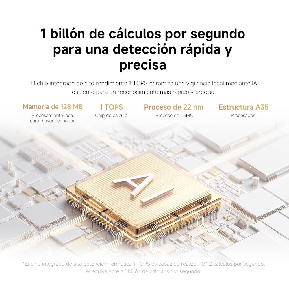 XIAOMI C500 Dual Camara Vigilancia WiFi Interior, Doble 4MP Barrera Virtual | Camara Vigilancia Detección De Personas/Mascotas, Visión Nocturna A Color Starlight, Audio Bidireccional, WiFi 6 2,4/5 GHz